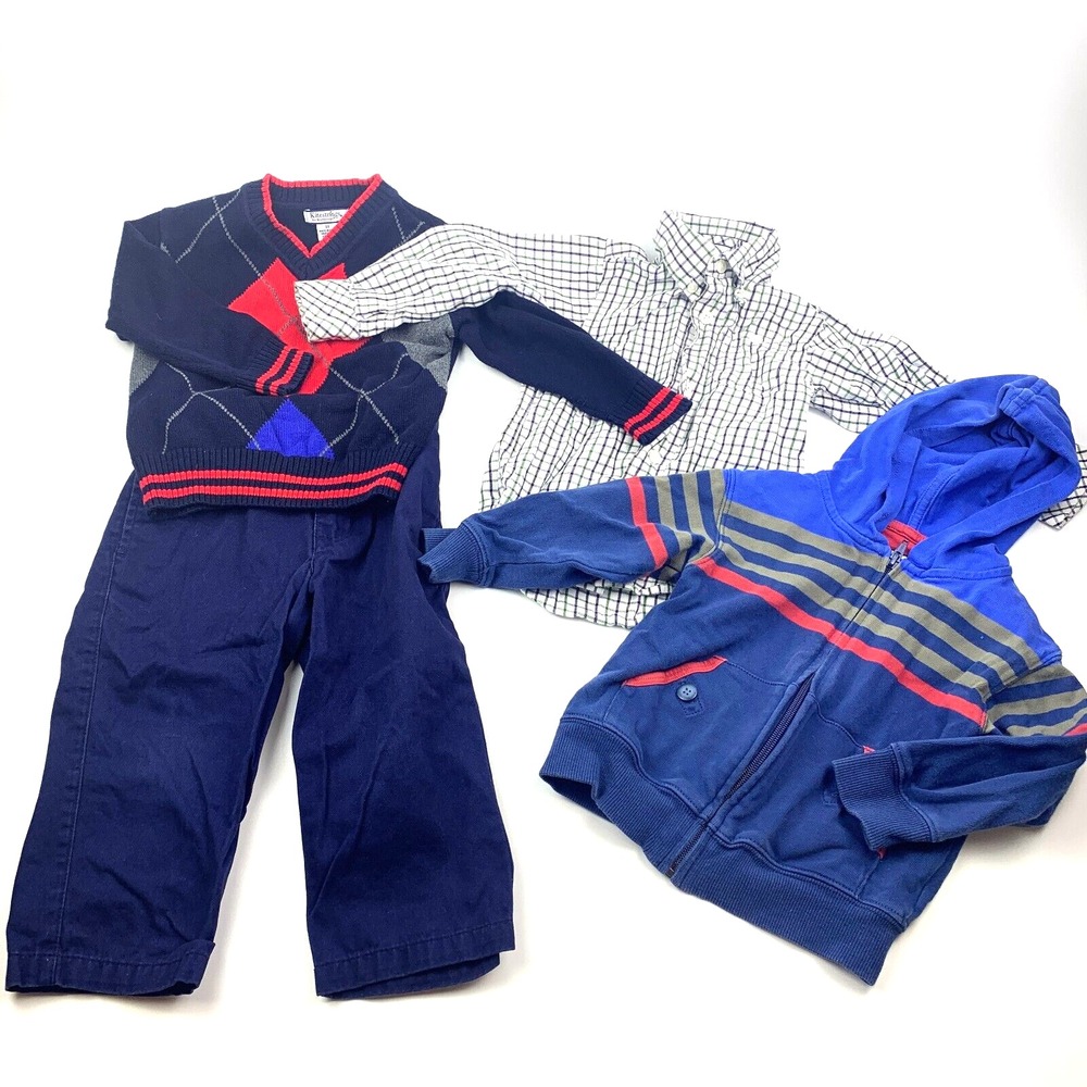 Kitestrings by Heartstrings Lot of 4: Button Up Shirt Pants Sweater Hoodie READ